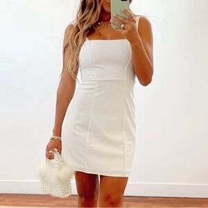 Show Me Your Mumu white mini dress. Size small